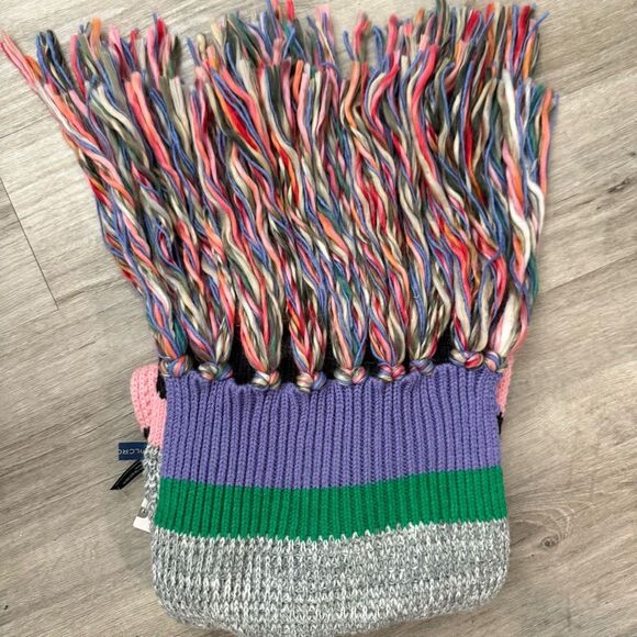 Anthropologie Pilcro NWT striped fringe colorblock scarf - Picture 5 of 5